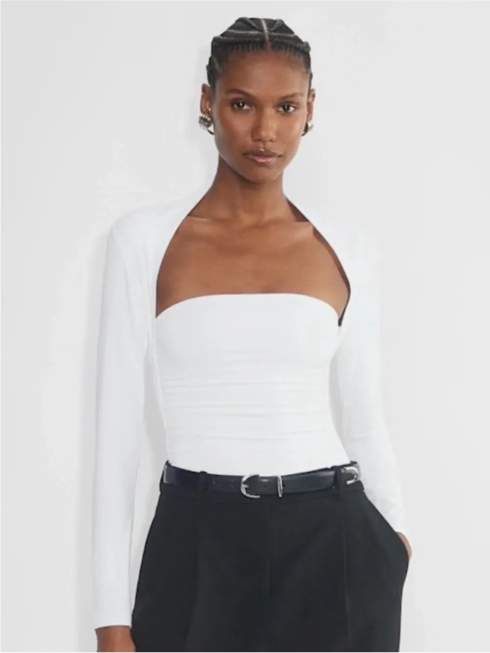 New without Tags - Aritzia Women Body Contour Flourish Long sleeve - Picture 2 of 9